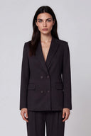 Industry Satin Double Breast Jacket - Pure & Simple Canada