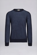 Everett Two-Tone Crew Neck Knit Sweater - Pure & Simple Canada