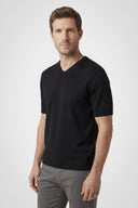Dawson Cotton V - Neck Knit Tee - Pure & Simple Canada