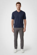 Dawson Cotton V - Neck Knit Tee - Pure & Simple Canada