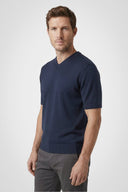 Dawson Cotton V - Neck Knit Tee - Pure & Simple Canada