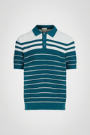 Marc Stripe Knit Polo - Pure & Simple Canada