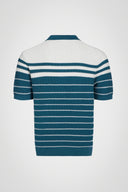 Marc Stripe Knit Polo - Pure & Simple Canada