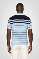 Marc Stripe Knit Polo - Pure & Simple Canada