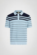 Marc Stripe Knit Polo - Pure & Simple Canada