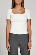 Body Hug Square Neck Tee - Pure & Simple Canada