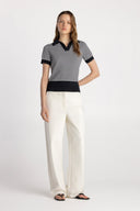 Basic Knit Johnny Collar Polo - Pure & Simple Canada