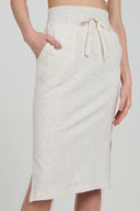 Flecked Terry Knee Length Skirt - Pure & Simple Canada