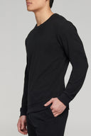 Rib Velour Long Sleeve Crew Neck - Pure & Simple Canada