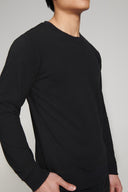 Rib Velour Long Sleeve Crew Neck - Pure & Simple Canada
