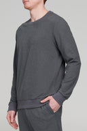 Rib Velour Long Sleeve Crew Neck - Pure & Simple Canada