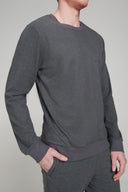 Rib Velour Long Sleeve Crew Neck - Pure & Simple Canada