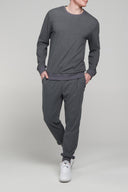 Rib Velour Long Sleeve Crew Neck - Pure & Simple Canada
