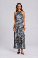 Autumn Bloom Sleeveless Dress