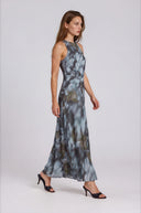 Autumn Bloom Sleeveless Dress