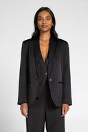 Suit Me Up Satin Blazer