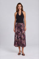 Autumn Bloom Pleated Skirt