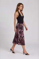 Autumn Bloom Pleated Skirt