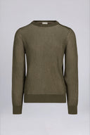 Everett Two-Tone Crew Neck Knit Sweater