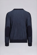 Everett Two-Tone Crew Neck Knit Sweater