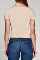 Body Hug Square Neck Tee - Pure & Simple Canada