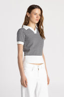 Basic Knit Johnny Collar Polo - Pure & Simple Canada