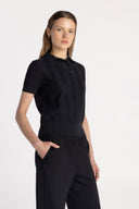 Basic Knit Button Polo - Pure & Simple Canada