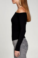 Baby Rib Off - Shoulder Long Sleeve - Pure & Simple Canada