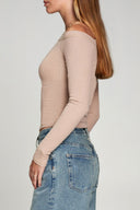 Baby Rib Off - Shoulder Long Sleeve - Pure & Simple Canada
